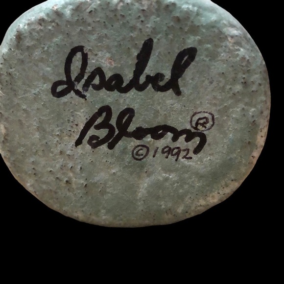 Isabel Bloom/Vintage/Cherub Girl w/ child/92/signed sculpture/ concrete figurine - Picture 9 of 9